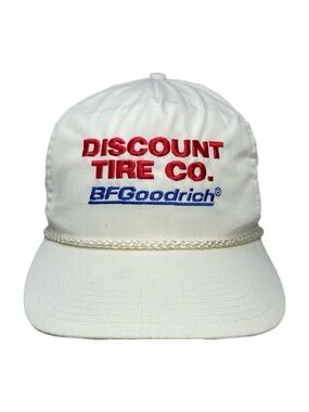 Vintage Discount Tire Co BFGoodrich Snapback Hat Racing Automotive Cap